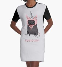Pugicorn Graphic T-Shirt Dress