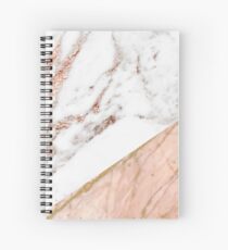Marbre en or rose mélangé Cahier à spirale