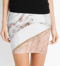Rose Gold Marmor gemischt Minirock