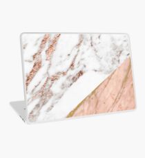 Rose gold marble blended Laptop Skin