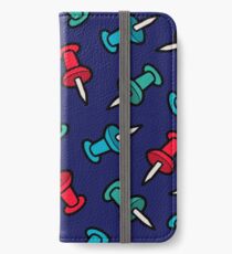 Map Tack Pattern iPhone Wallet/Case/Skin