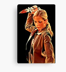 'Buffy in Black' by JACKASH Canvas Print
