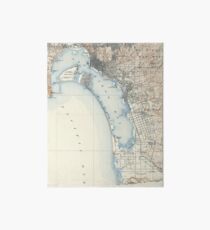 Vintage Map of San Diego California (1902) Art Board
