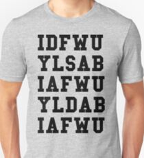 IDFWU Hook Black Unisex T-Shirt