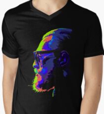 notorious neon bulb Men's V-Neck T-Shirt