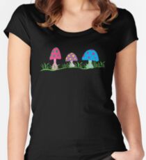 toadstool fantasy Women's Fitted Scoop T-Shirt