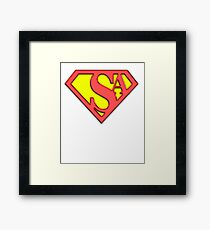 SysAdmin Super Hero Framed Print