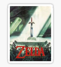 The Legend of Zelda, A Link To The Past - Sword in Stone Poster Recreated Sticker
