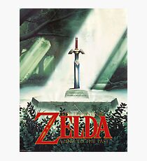 The Legend of Zelda, A Link To The Past - Sword in Stone Poster Recreated Photographic Print