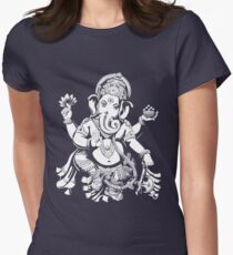 Lord Ganesh for dark colours Women's Fitted T-Shirt