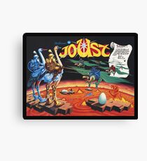 Joust Recreated from Ultra Rare William's Arcade Poster Canvas Print