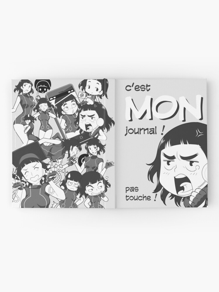 Carnet cartonné ''8-OPTIONS.COM - FR - MON JOURNAL A5 - GRIS CLAIR - 10 $ pour auteurs' : autre vue