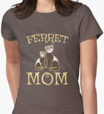 Funny Cute Ferret Mom Women's Fitted T-Shirt