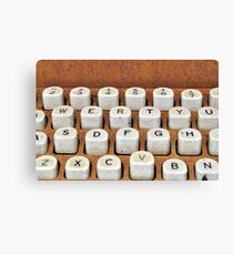 rusty typewriter Canvas Print