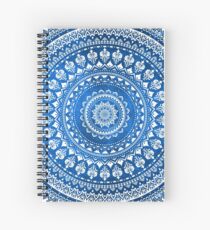 Mandala Blue Spiral Notebook