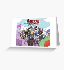 Azeroth time - The Alliance Greeting Card