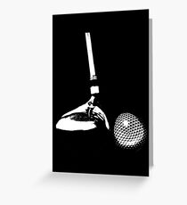 Golf Club and Golf Ball Greeting Card