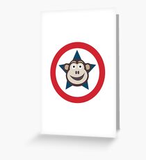 Super Monkey Graphic Greeting Card