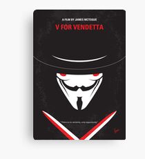 No319- V for Vendetta minimal movie poster Canvas Print