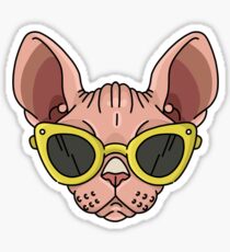 Summer Sunglasses Sphynx Sticker