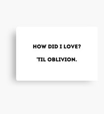 How did I love v1 Canvas Print