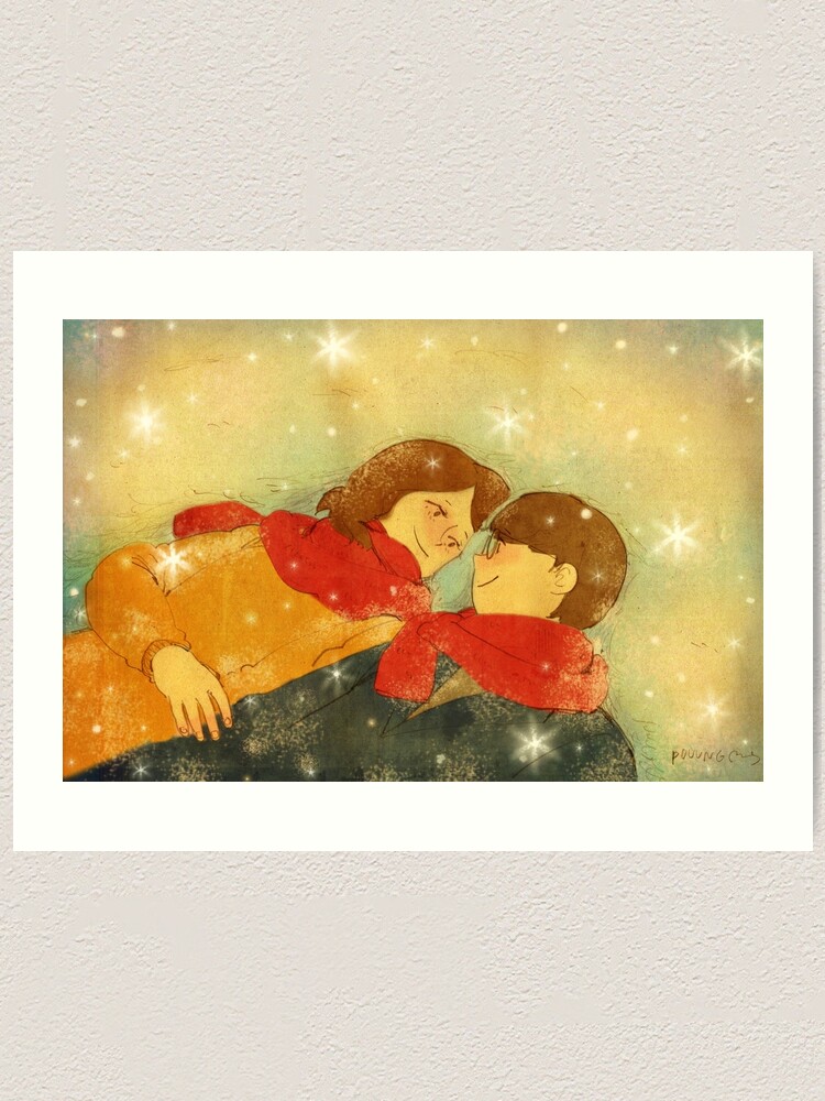 Alternate view of It’s snowing Art Print