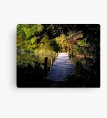 Watercolored Bridge Leinwanddruck