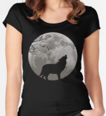 Howling Wolf Women's Fitted Scoop T-Shirt
