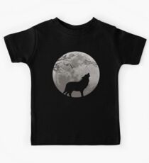 Camiseta para niños Lobo aullando