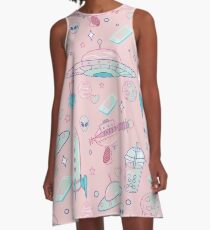 Galaxy Babe Pattern A-Line Dress