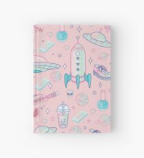 Galaxy Babe Pattern Hardcover Journal