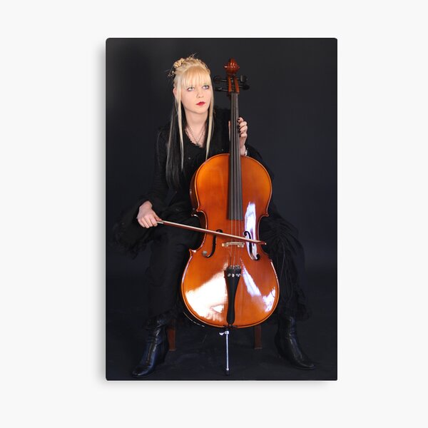 The celloist Canvas Print