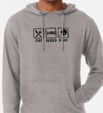 Eat Sleep Spielen Ping Pong Leichter Hoodie