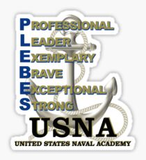 USNA - PLEBE Definition Sticker