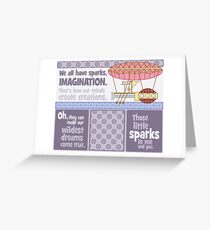 Sparks of Imagination Greeting Card