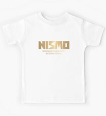 Retro Gold and Black Nismo Nissan Motorsport Logo Kids Tee