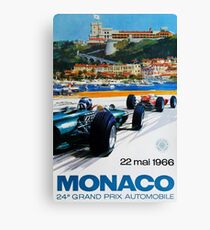Gran Prix de Monaco, 1966, originales Vintage-Plakat Leinwanddruck