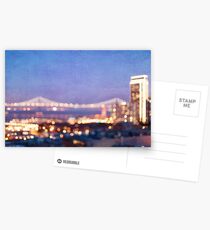 Bay Bridge Glow - San Francisco Postcards