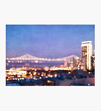 Bay Bridge Glow - San Francisco Photographic Print