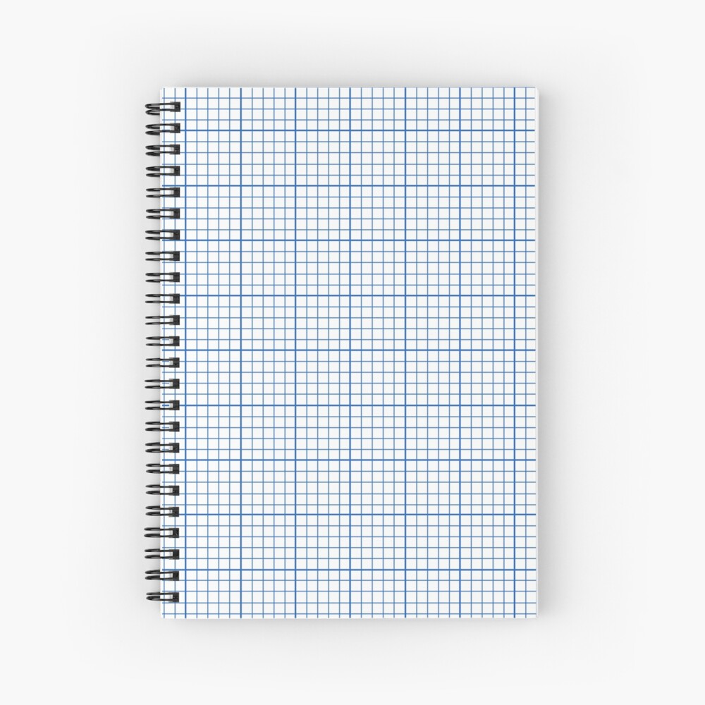 "Graph Paper" Spiral Notebook by Feraloidies Redbubble