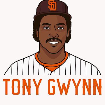 Tony Gwynn Retro Baseball Caricature T Shirt