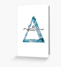 marble 3.0 - delta Greeting Card