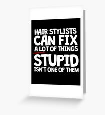 Hair Stylist Greeting Cards Redbubble