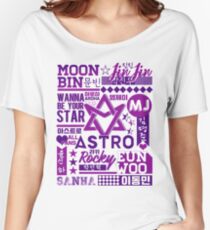 Camiseta ancha para mujer ASTRO COLLAGE
