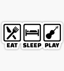 Eat Sleep Play Violin Sticker