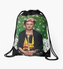 Frida Kahlo Vouge Cover poster high quality Drawstring Bag