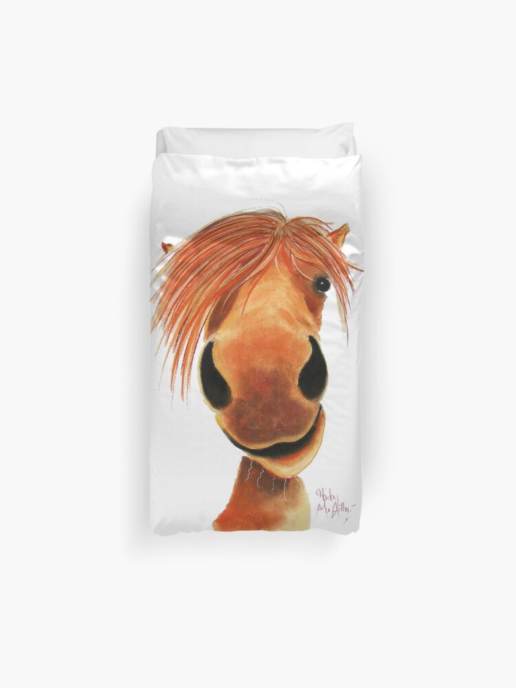 Horse Print Ginger Nut Happy Horse By Shirley Macarthur Duvet