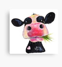 Lienzo NOSY COW PRiNT 'HURLEY BURLEY' POR SHiRLeY MacARTHuR