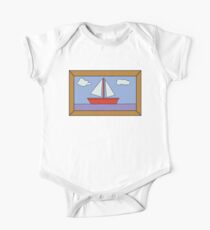 Sail Boat Artwork One Piece - Short Sleeve