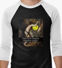 "One must imagine Sisyphus happy" Baseball ¾ Sleeve T-Shirt